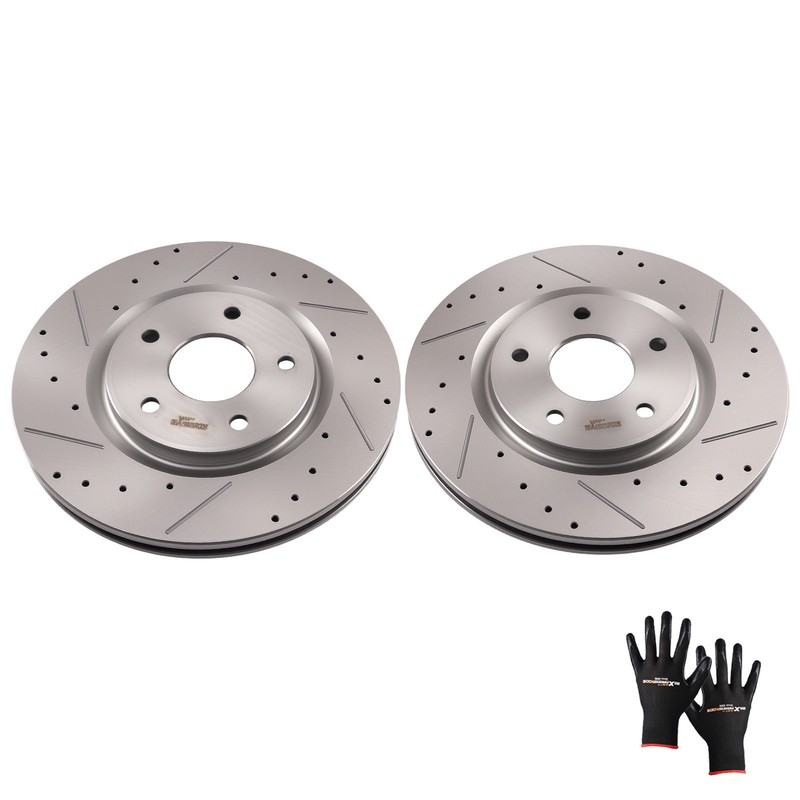 Front Disc Brake Rotors Set for Chrysler Pacifica 2017-2021 Ram C/V 2012-2015