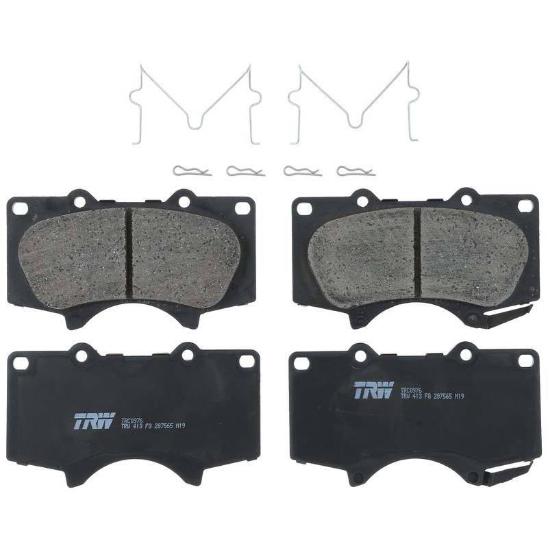 Front Brake Kit 319mm Drill Rotors TRW Ceramic Pad For 4Runner FJ Cruiser Tacoma gallery