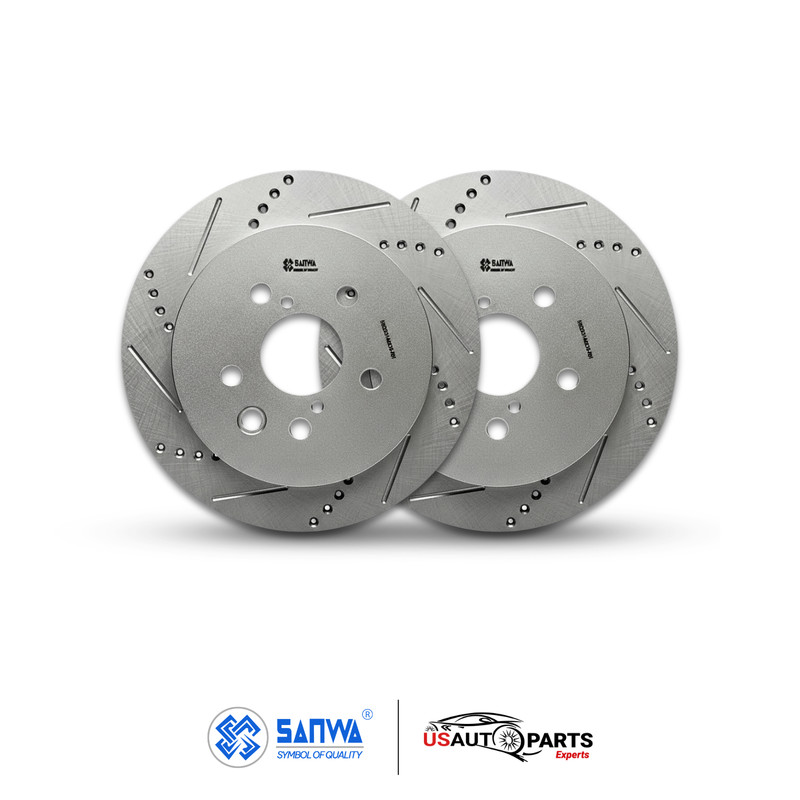 SET OF FRONT & REAR BRAKE ROTOR GEOMET COATED D&S KIT FOR LEXUS IS350 2006-2013 gallery