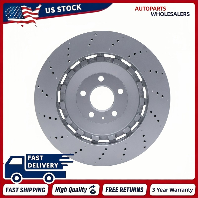 2Pcs Front Brake Disc Rotors for Lamborghini Huracan Lp580 Audi R8 and RS8 US gallery