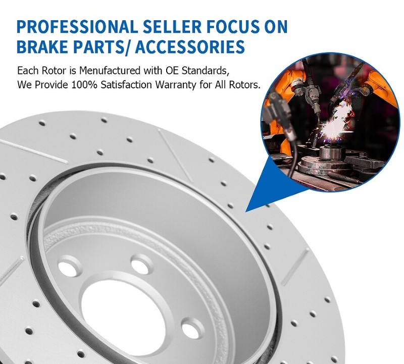 For Chevrolet Traverse Gmc Acadia Buick Enclave Front Rear Disc Brake Rotors Set gallery