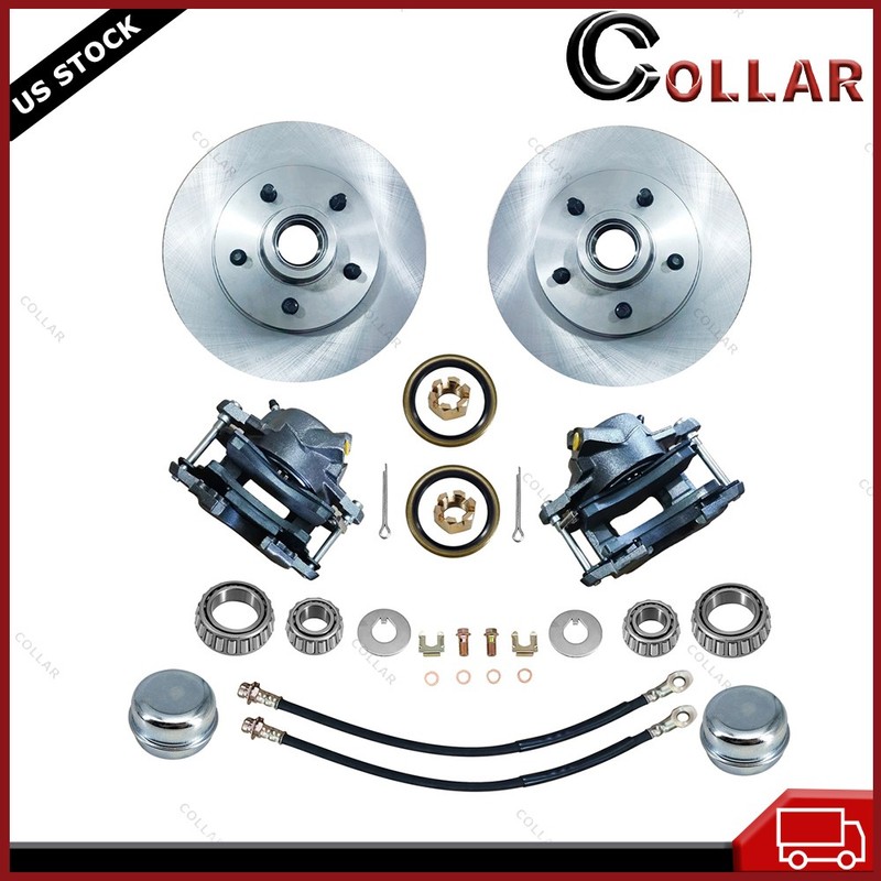 For 1960-70 Chevy C10 Front Truck Disc Brake Conversion Wheel Component Kit 5Lug