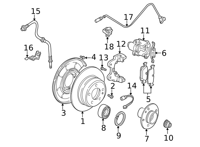 Genuine BMW Disc Brake Rotor Rear 34-21-2-229-379 gallery