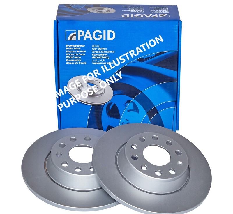 PAGID rear Brake Discs 247 mm Solid