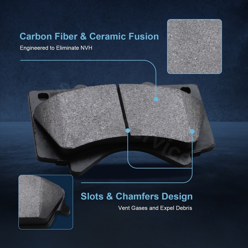 Front Brake Rotor & Brake Pad for 2016-2020 Toyota Sequoia 2016-2020 Lexus LX570 gallery