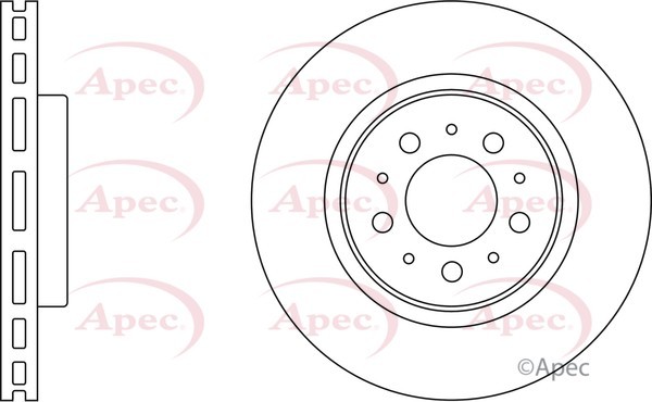 2x Apec Red Front Brake Discs 302mm Fits Volvo 850 C70 S70 V70 272276