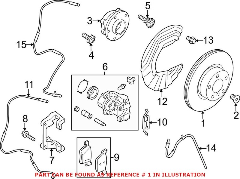 Genuine OEM Front Disc Brake Rotor for BMW 34106879122