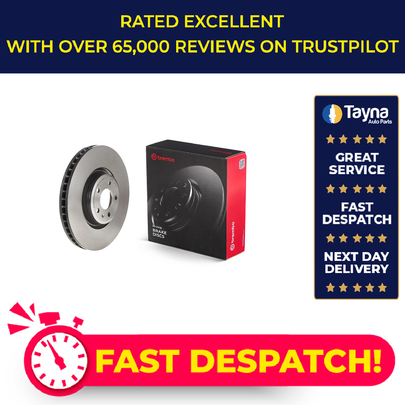 Brake Disc Single Vented fits AUDI A8 D5 4.0 Front 2018 on CXYA 349mm New