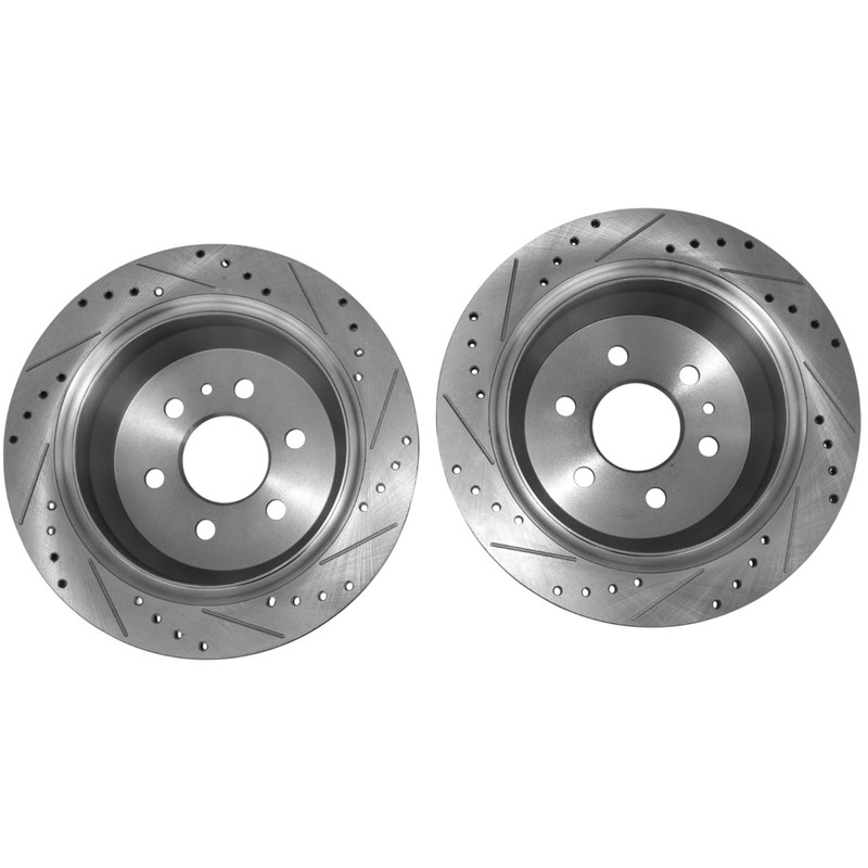 2Pcs 324mm Rear Drilled Brake Rotors for Chevy Colorado GMC Canyon 2015-2022 gallery