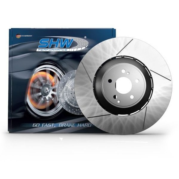 For Porsche Panamera 10-16 SHW Performance Slotted Front Driver Side Brake Rotor