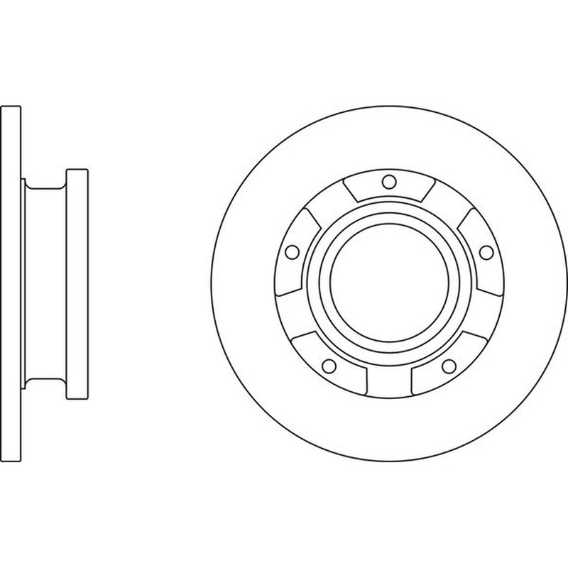 Apec Blue Brake Disc Rear SDK6737 Fits Ford Transit & Transit Custom – OE Spec.