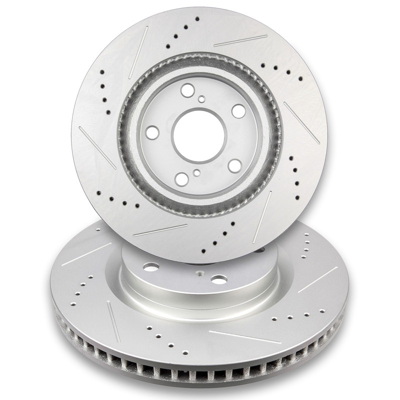 Front Disc Brake Rotors For Lexus ES350 Toyota Avalon Camry Drilled Slotted 2pcs