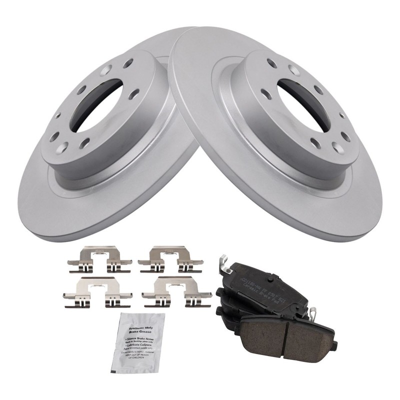 TRQ Rear Brake Pad & Rotor Kit Fits 2006-2015 Mazda MX-5 Miata gallery