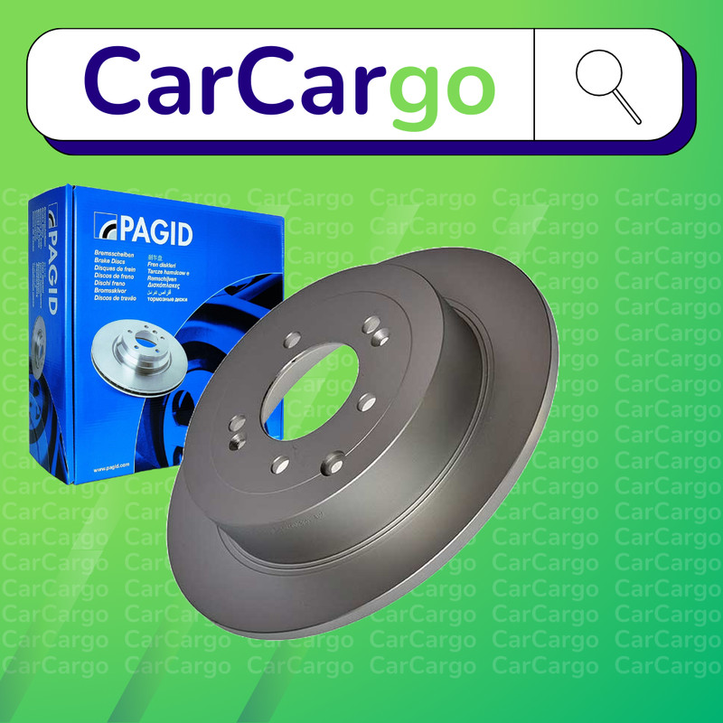 Pagid Solid Rear Brake Discs Pair For Hyundai Tucson 1.6 CRDi 2018-2020 302 mm