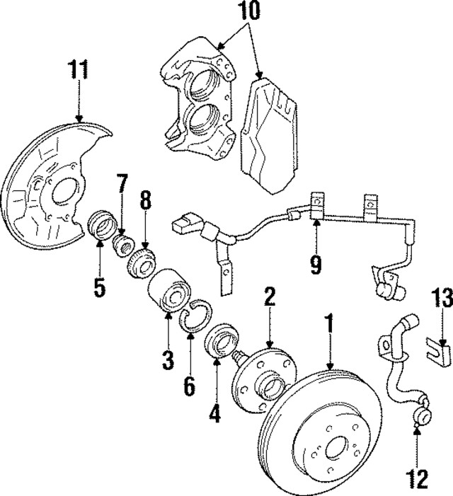 Genuine Toyota 1993-1998 Supra MK4 Turbo Right front Brake Rotor 43512-14200 gallery