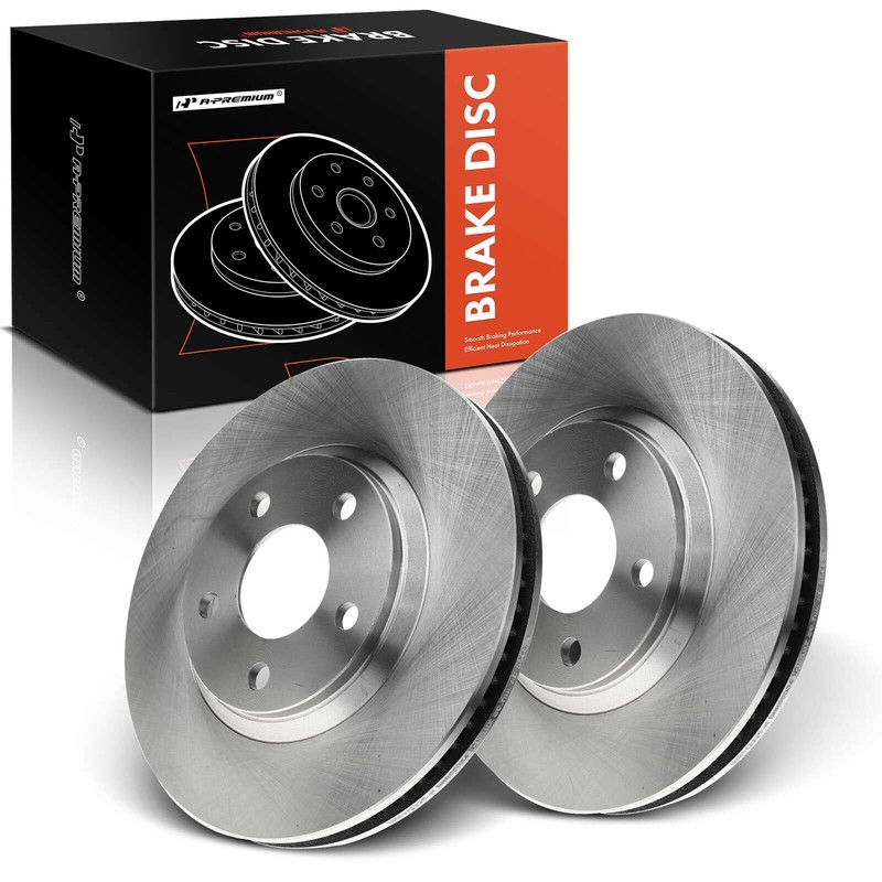 A-Premium Front Disc Brake Rotors for Chevrolet Impala 2000-2005 Camaro 302.7mm