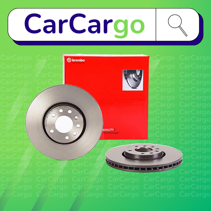 Brembo Vented Front Brake Discs Pair Opel Vectra 2.2 DTI 16V 2002-2008 302 mm