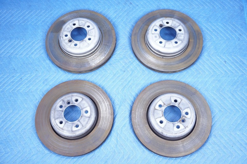 BMW 5 6 Series Brake Rotor 4 pc Set OEM
