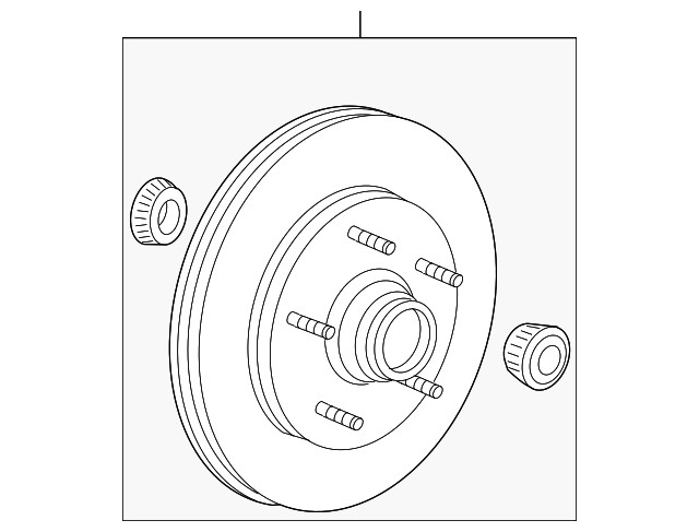 Genuine Ford Motorcraft™ Hub & Rotor BRRC64 gallery