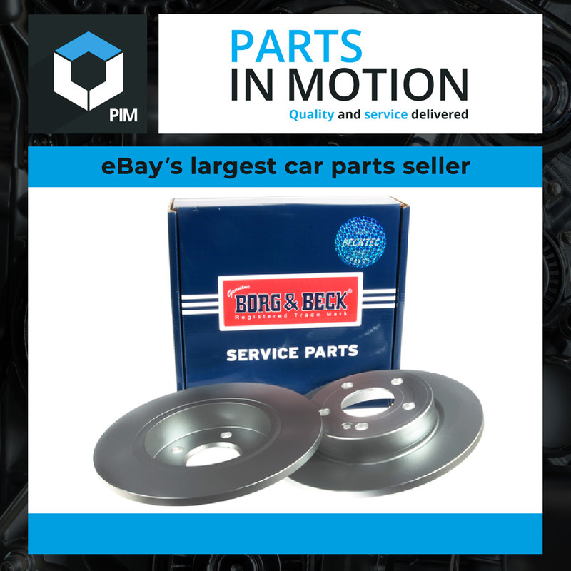 2x Brake Discs Pair Solid fits MERCEDES A180D 177, W177 1.5D Rear 2018 on 276mm