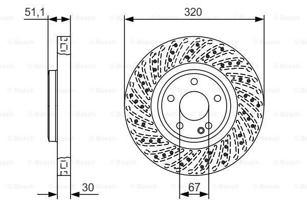 Brake Disc Front CPO Fits Mercedes CLA A-Class GLA 1.6 2.0 2.1 CDi D gallery