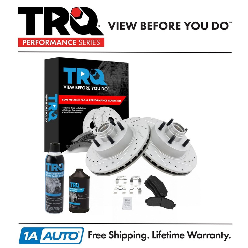 TRQ Front Ceramic Brake Pad & Performance Rotor Kit for Ford Ranger B2300