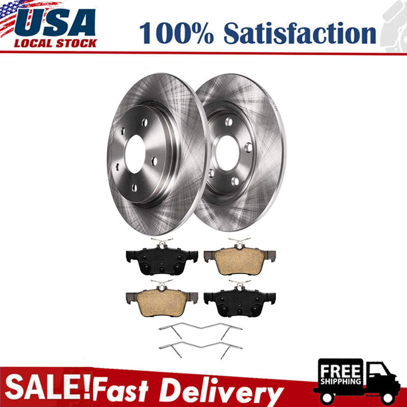 Rear Disc Rotors Ceramic Brake Pads Kit for 2013 – 2016 Ford Fusion Lincoln MKZ