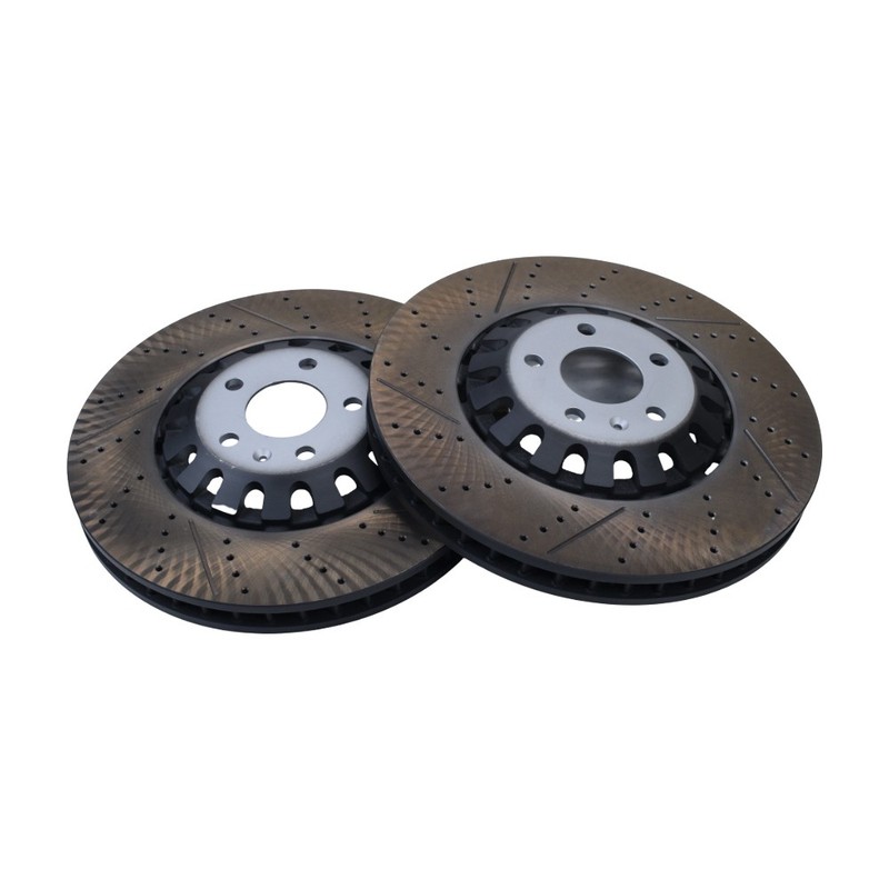 2X Disc Brake Rotors & Pads Set 375mm Front Left & Right For 2019-2021 Audi A8 gallery
