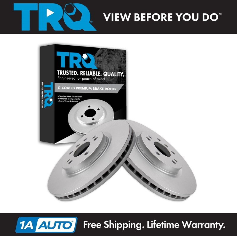 TRQ Front Brake Rotor Set Fits 2006-2012 Mercedes-Benz