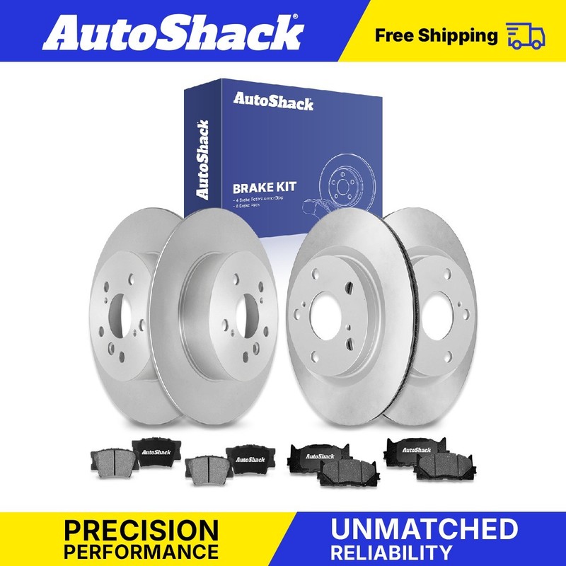 Front Rear Brake Rotors Ceramic Pads for Toyota, Camry 2007-2011