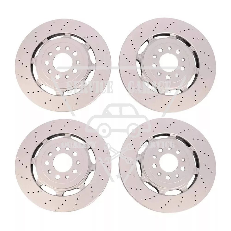 Front Rear Brake Rotors For 17-24 Alfa Romeo Giulia Stelvio Quadrifoglio V6 2.9L gallery