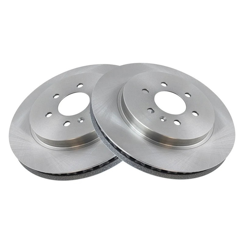 TRQ BRA76851 Disc Brake Rotors For Cadillac SRX 2004-2009 Rear
