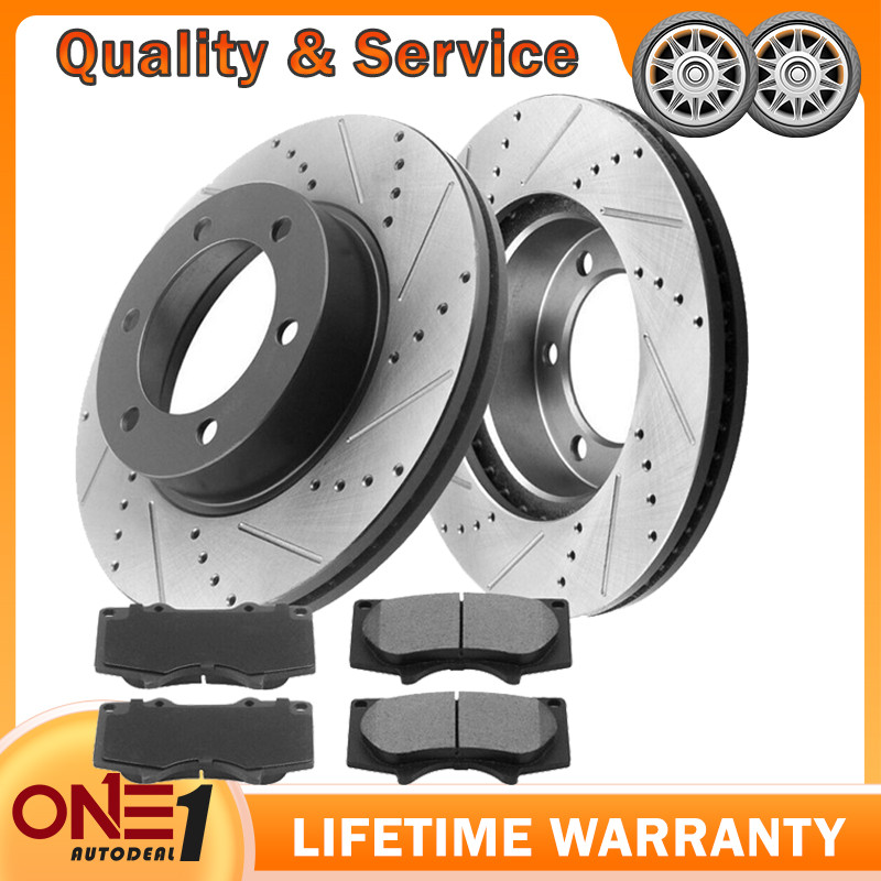 For Chevrolet Silverado GMC Sierra 1500 Brake Rotors with Pads Rear 1999–2006