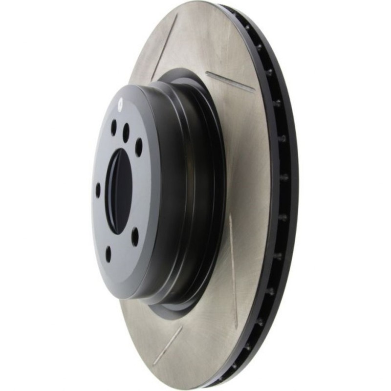 StopTech For BMW 335d 2009 2010 2011 Brake Rotor Driver Side Sport Slotted