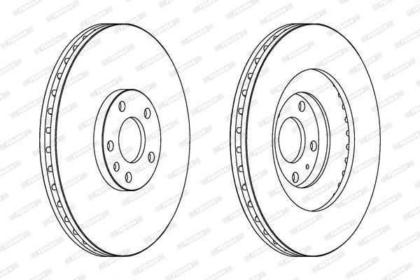 Ferodo DDF1661C-1 Brake Disc for Audi gallery