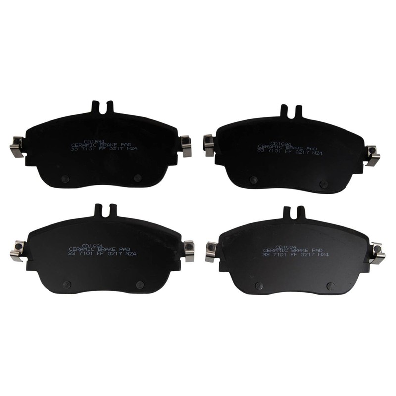TRQ Brake Pad & Rotor Kit Ceramic Premium G-Coated Fits Mercedes-Benz gallery