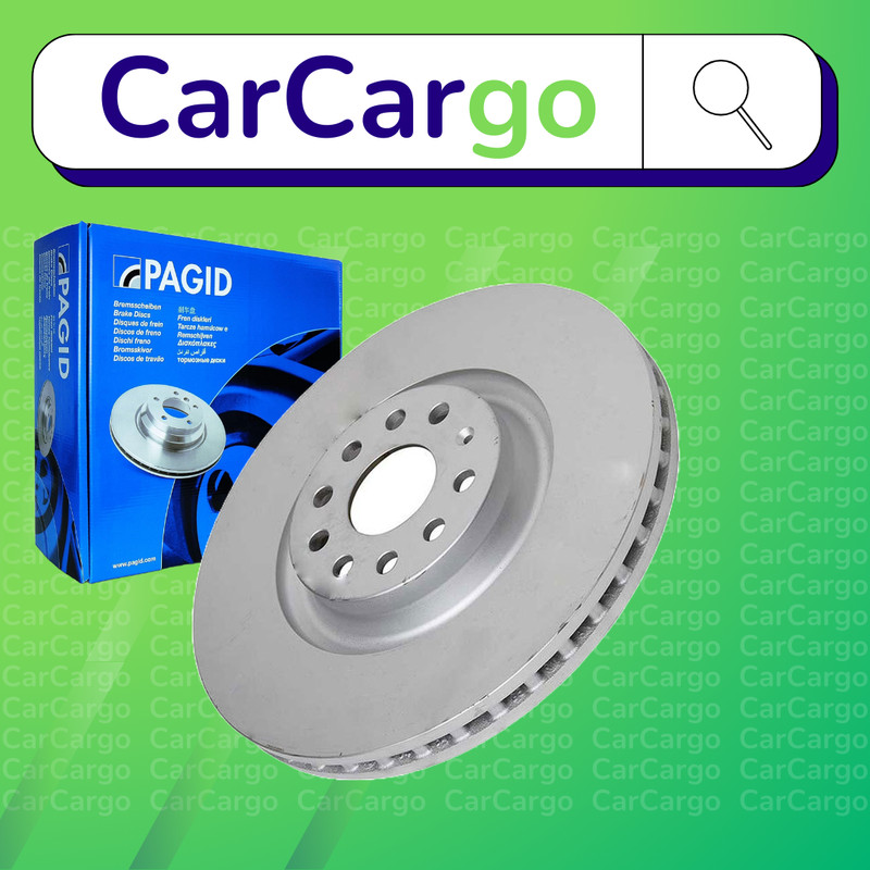Pagid Vented Front Brake Discs Pair For Audi Q3 35 TFSI 2018-2024 340 mm