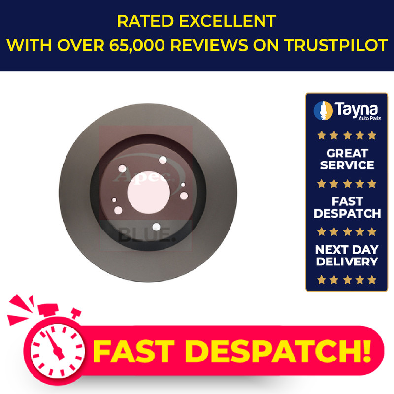 2x Brake Discs Pair Vented fits MITSUBISHI LANCER Mk8 2.0 Front 2008 on 4B11-T/C
