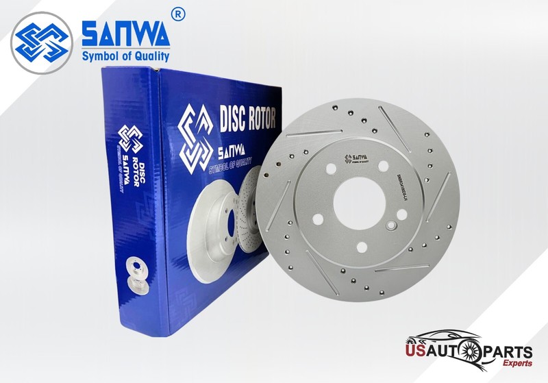 SANWA REAR L-H BRAKE ROTOR SOLID&GEOMET COATED D&S 290mm FOR Mercedes-Benz 96-11 gallery