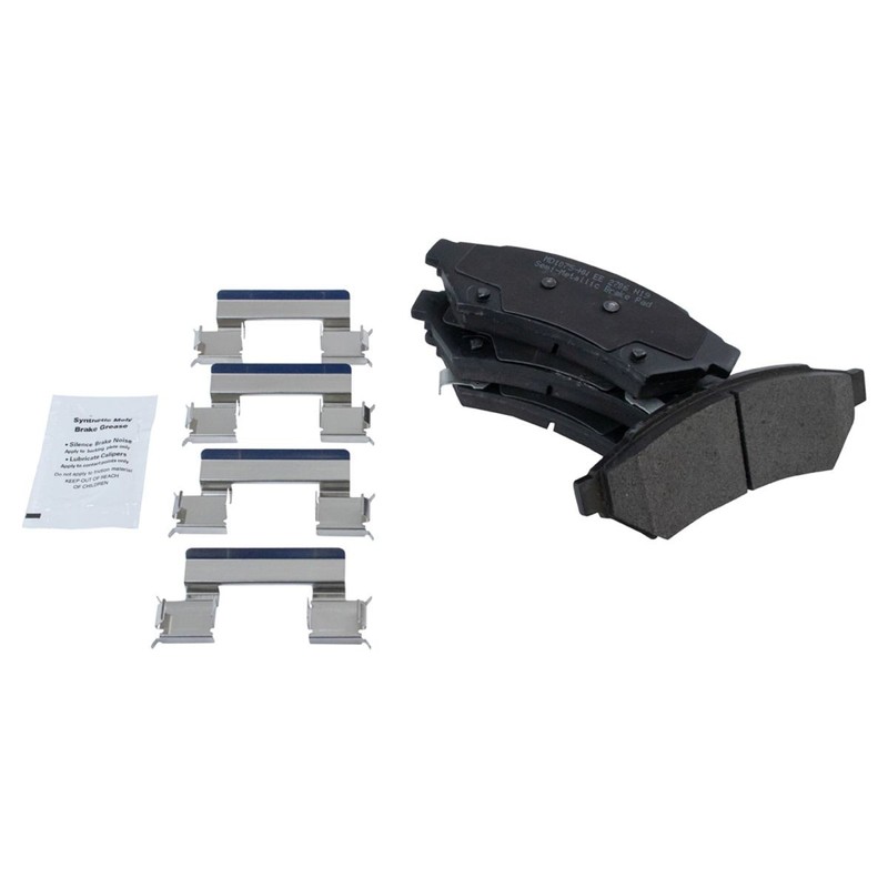 TRQ Front Rear Metallic Brake Pad & Performance Rotor Kit w/Chemicals gallery