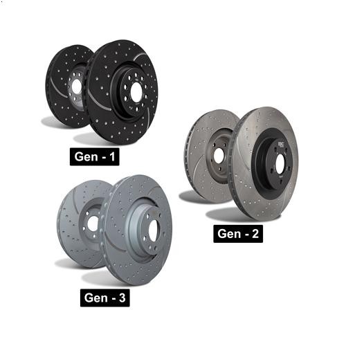 2X Brake Disc EBC BRAKES GD816 for Audi A3 (8L1) 1.6 1996-2003