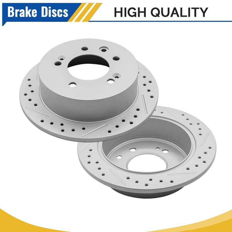 10.31“”Rear Drilled Brake Rotors For 2007 2008 2009 2010 Hyundai Elantra