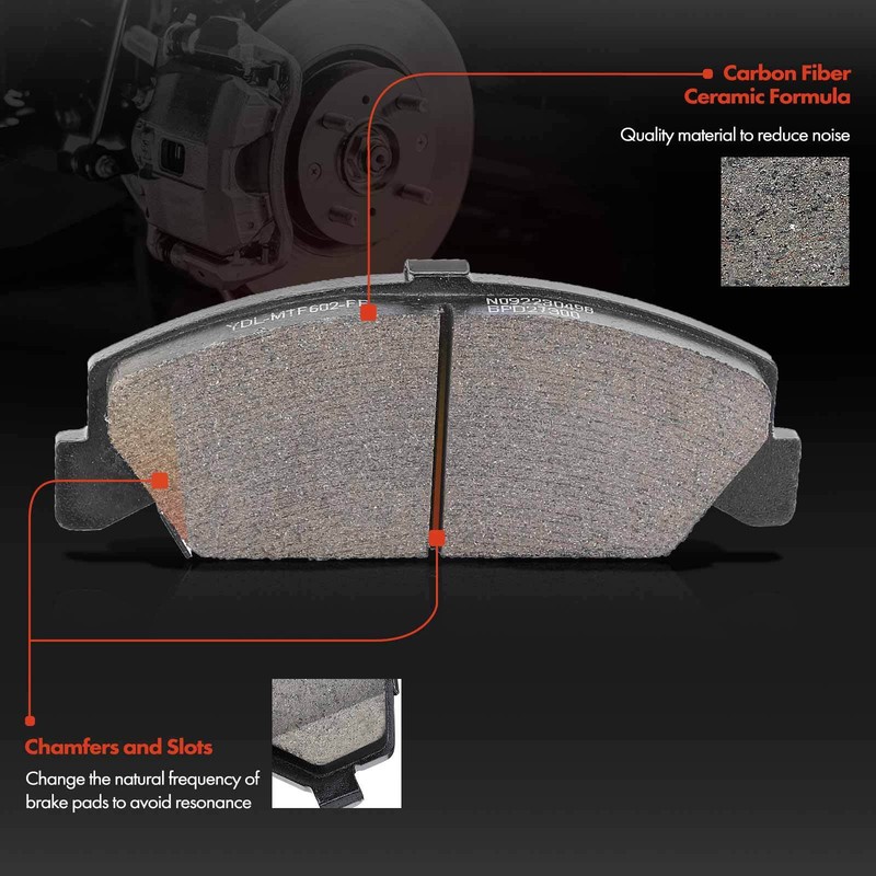 Front LH &RH Drilled Brake Rotors & Brake Pads for Honda Civic Civic del Sol CRX gallery
