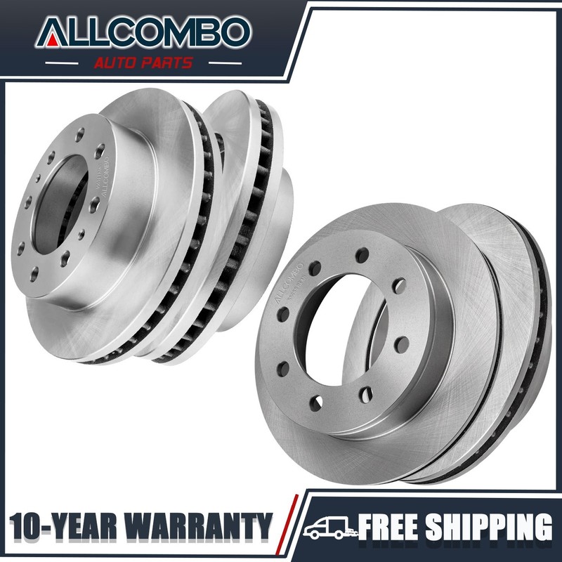 Front Rear Vented Brake Rotors Kit for 2007 2008 2009 2010 GMC Sierra 3500 HD