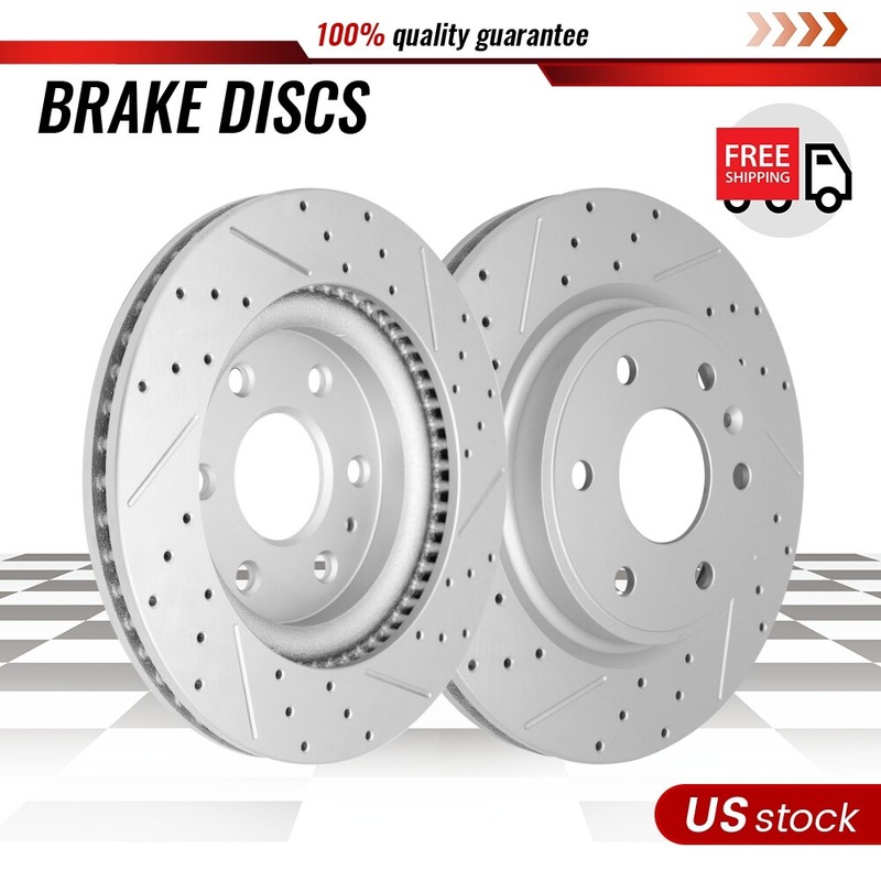 For 2007 -2017 Chevy Traverse Enclave GMC Acadia Outlook Front Disc Brake Rotors