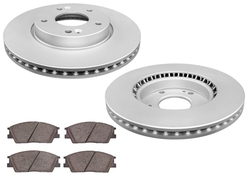 Front Disc Brake Rotors & Disc Brake Pads Fits KIA Soul 20-22 Natural Aspir 2.0L