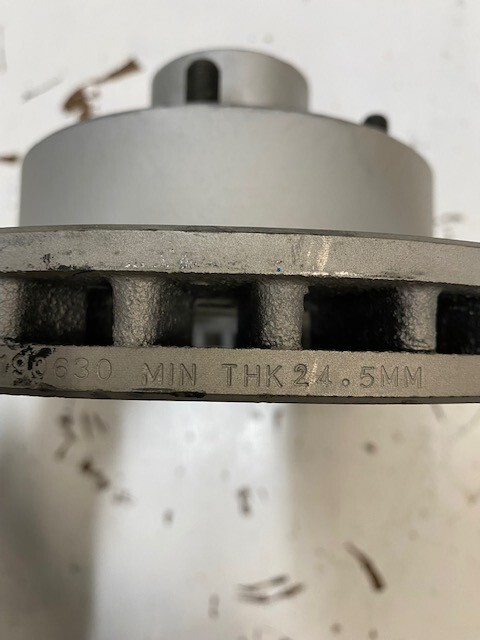 Lug Drilled & Slotted Brake Rotor 5519 190630 MIN THK 24.5MM gallery
