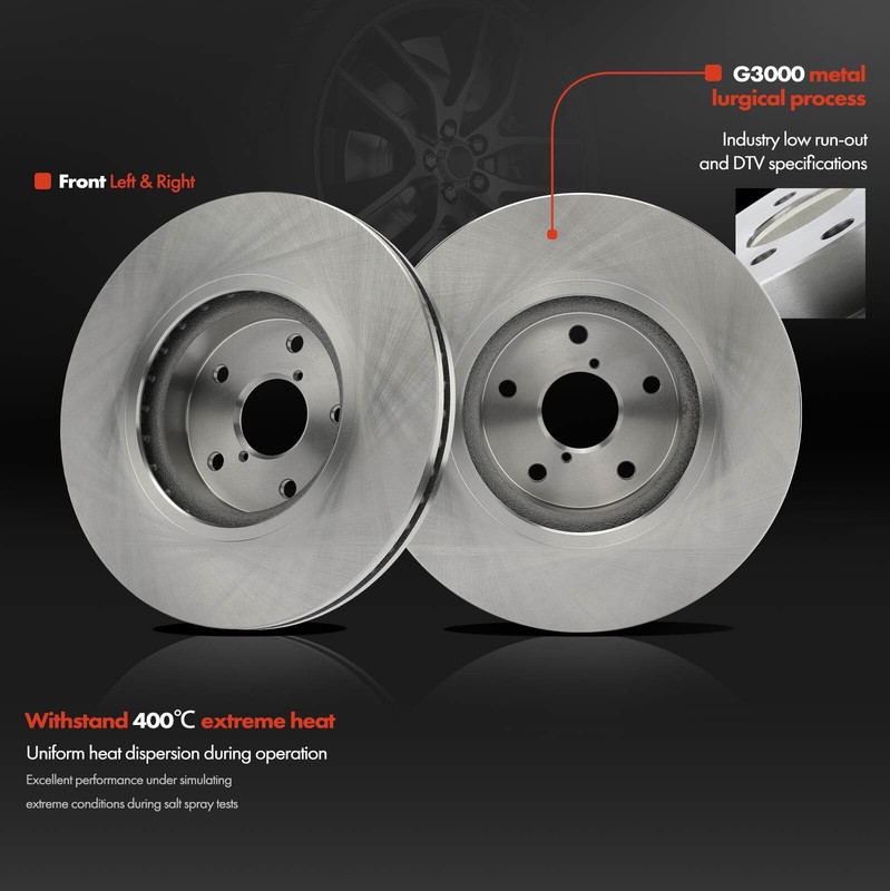 Front Side Disc Brake Rotors & Pads for Subaru Legacy Outback 2015-2019 Tribeca gallery