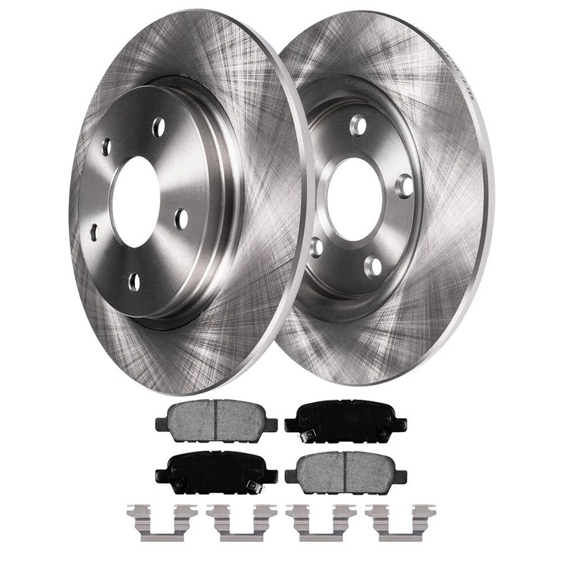 Rear Brake Pad Brake Rotors Ceramic Pad Kit