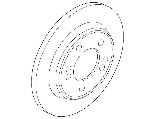 Genuine Kia 2023-2025 K4 K5 Niro EV Disc Brake Rotor 58411-L1000